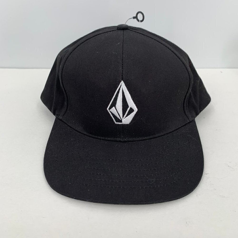 Volcom black snapback baseball hat adjustable Cot… - image 1